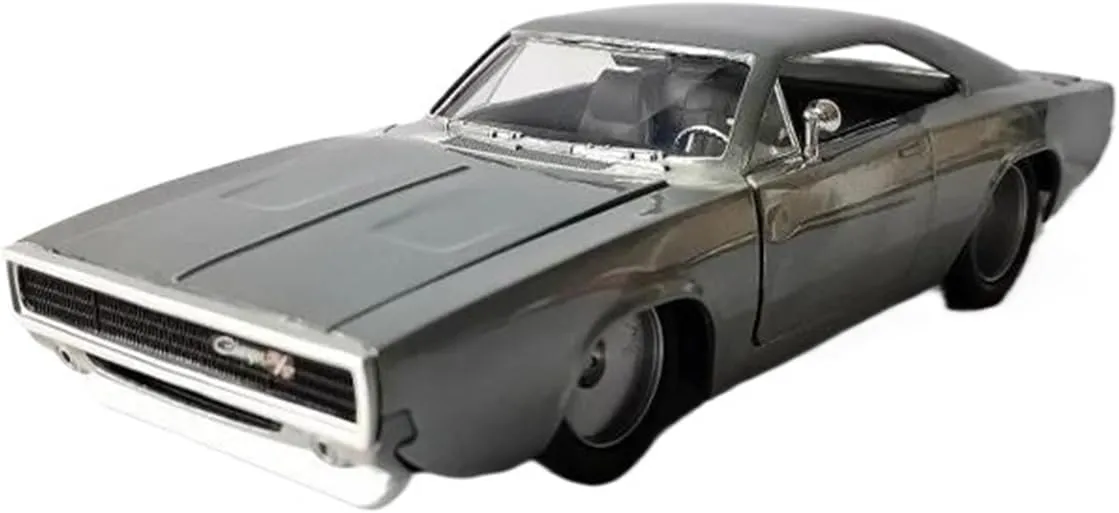 1 24 for Dodge 1968 Metal Brushed Muscle Car Alloy Miniature Car Model Simulation Classic Souvenir Motor Vehicles Toys