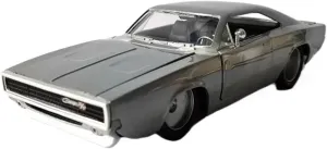 1 24 for Dodge 1968 Metal Brushed Muscle Car Alloy Miniature Car Model Simulation Classic Souvenir Motor Vehicles Toys