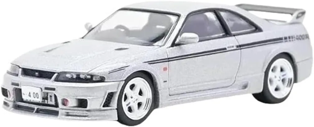 1 64 for Matsuda Secondary GTR R33 Diecast Alloy Car Model Silver Holiday Toy for Children Display Motor Vehicles Toys