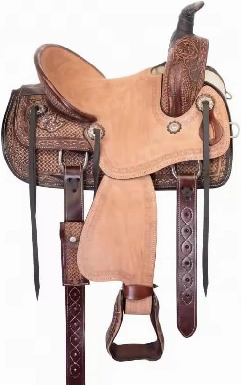 100% Genuine Leather Made Horse Saddle Western Saddle Comfortable Saddle Trail Equestrian Horse Saddle