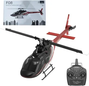 1/27 Scale Bell 206 2.4G 6CH Brushless Direct-Drive 6G Flybarless RC Helicopter Model with Optical Flow Positioning (RTF Version/Mode1/Mode2)