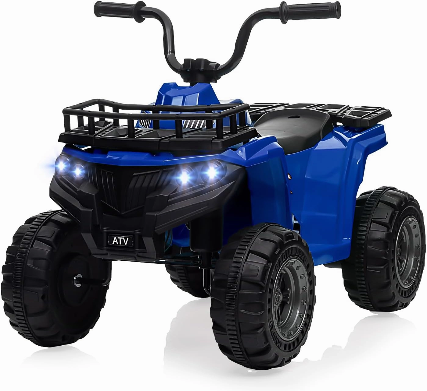 12V Kids ATV 4 Wheeler Electric Ride-On Toy (2-5 Years), 4-Wheel 1.8MPH with LED Lights, Horn, Built-in Music, ASTM/CPSIA Certified, Safe Design, Easy Drive, High/Low Speed Options