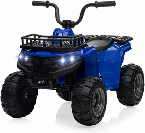 12V Kids ATV 4 Wheeler Electric Ride-On Toy (2-5 Years), 4-Wheel 1.8MPH with LED Lights, Horn, Built-in Music, ASTM/CPSIA Certified, Safe Design, Easy Drive, High/Low Speed Options