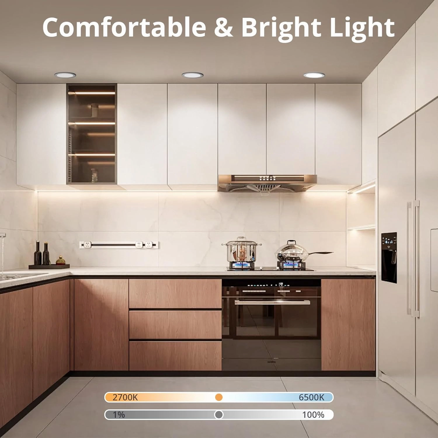 12W Smart Recessed Downlights 6 Inch, RGBCW Wi-Fi LED Retrofit Light, Compatible with Alexa/Google Assistant, Sync to Music Mode & Multiple DIY Scene Mode with Junction Box, 6 Pack