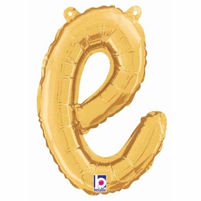 14" Gold Script Letter E