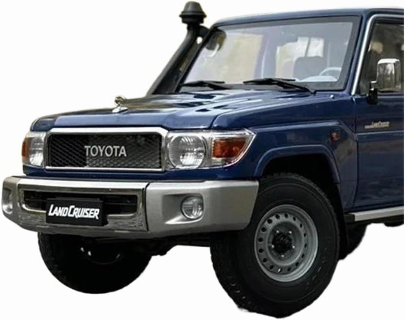 1 18 for Land Cruiser 76 LC76 2017 Die Cast Metal Toy Car Model Ornament Hobby Collection Souvenir Motor Vehicles Toys(White)