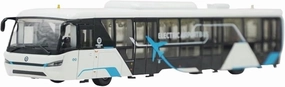 1:42 for China Hengtian Ling Ruizhi Electric Bus Airport Ferry Alloy Car Model Children's Toys Collection Motor Vehicles Toys