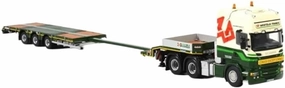 1:50 for WSI 3 Axle Low Plate Transporter Alloy Die Casting Model Collection Ornament Souvenir Motor Vehicles Toys
