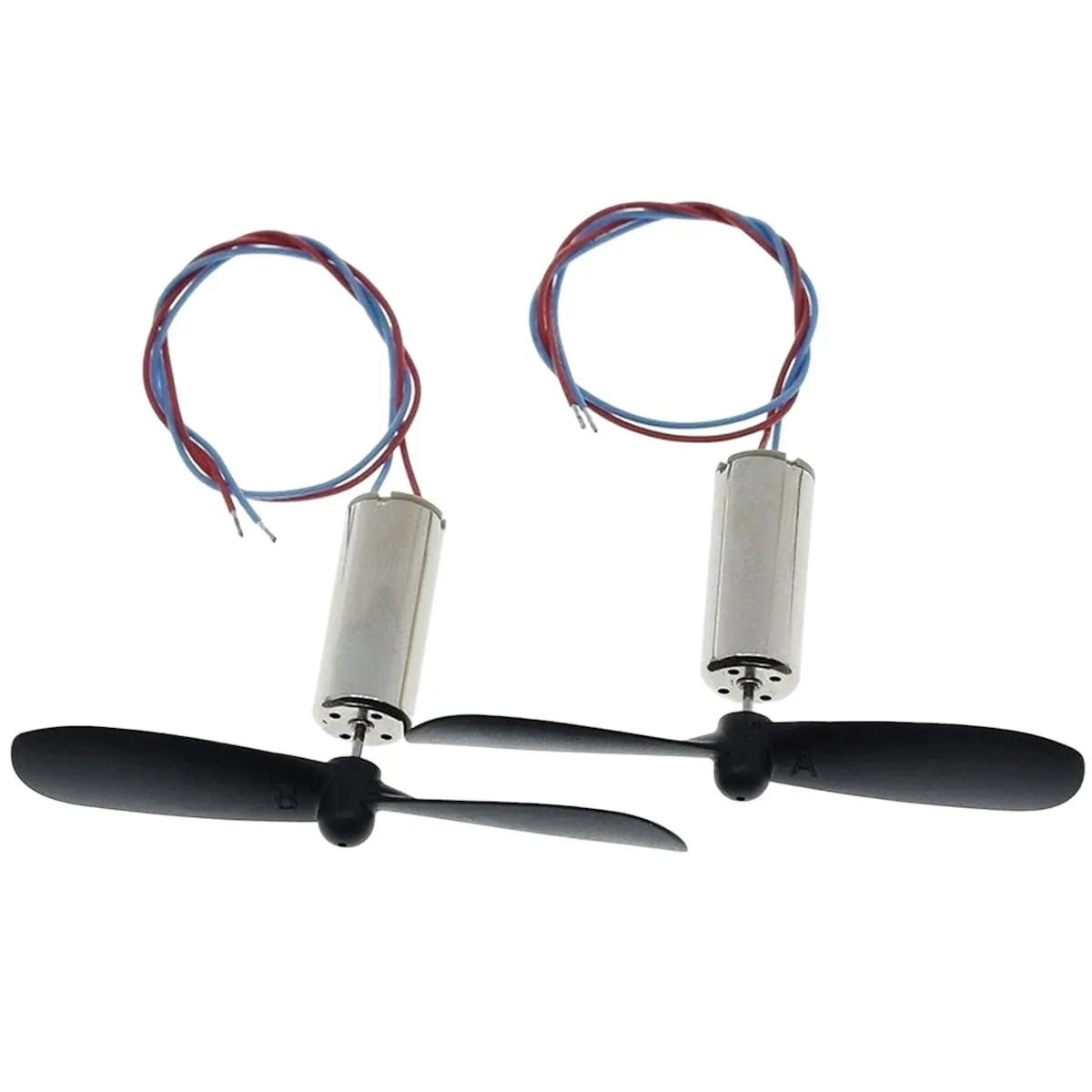 1set=2pcs DC3.7-4.2V 716 7 * 16MM Micro DIY Helicopter Coreless DC Motor with Propeller Great Torque High Speed Motor