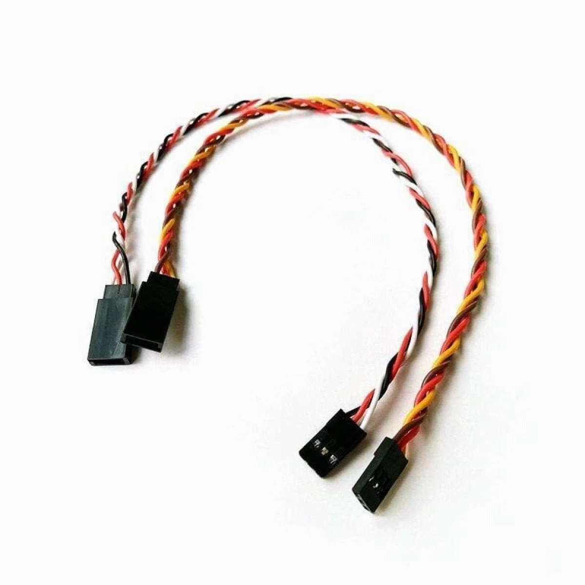 2/10pcs 10cm-100cm Twisted Core Servo Extension Cables 30 Core M-F Anti-Interference