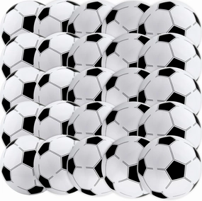 30 Pack 16 Inch Inflatable Soccer Ball Inflatable Basketball Blow Up Basketball Soccer Beach Balls for Sport Party Summer Pool Beach Activities