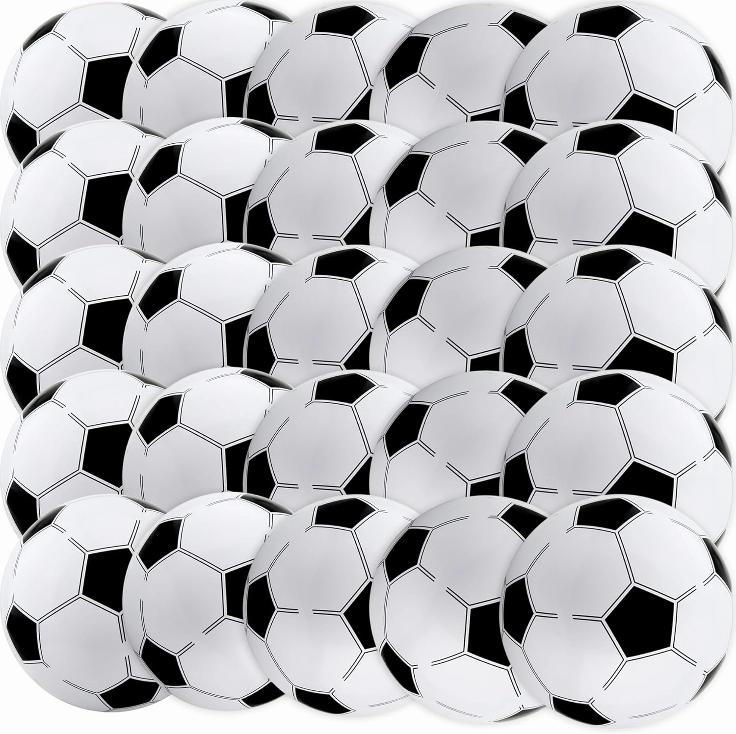 30 Pack 16 Inch Inflatable Soccer Ball Inflatable Basketball Blow Up Basketball Soccer Beach Balls for Sport Party Summer Pool Beach Activities
