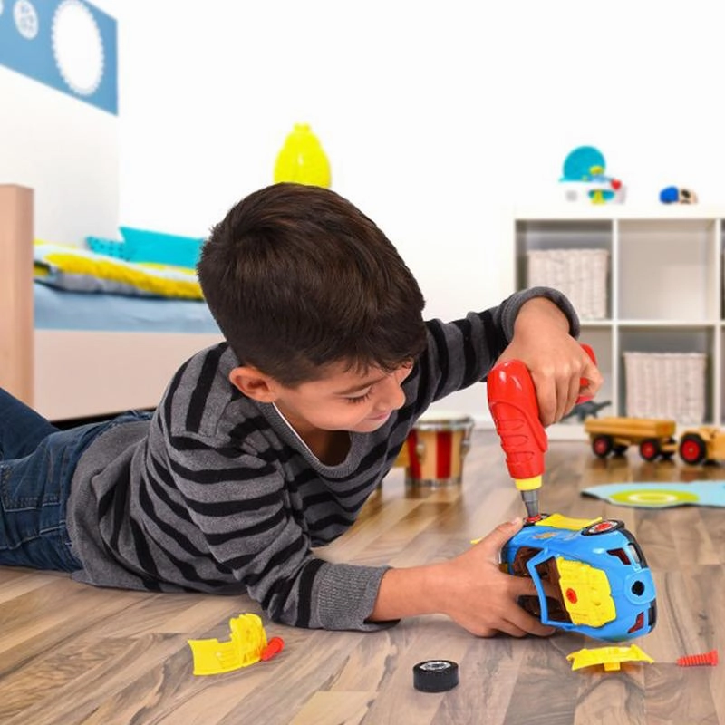 30-Piece:  Kids’ Take Apart Racing Car Toy Construction Play Set