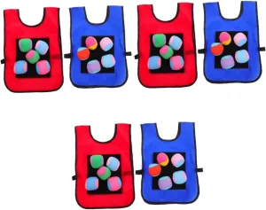 36 Pcs Dodgeball Tag Game Kidcraft Playset Sticky Ball Game Outdoor Kids Games Boys Vest Suit Kids Tank Tops Kids Balls for Outside Plush Toss and Catch Game Child Field Paper Cup