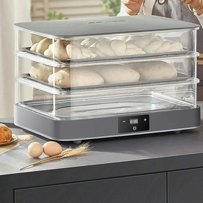 40L Bread Proofing Box,Electric Dough Proofer Machine for Home,with Adjustable Temperature,Timing,and Automatic Humidity Control Fermentation Box