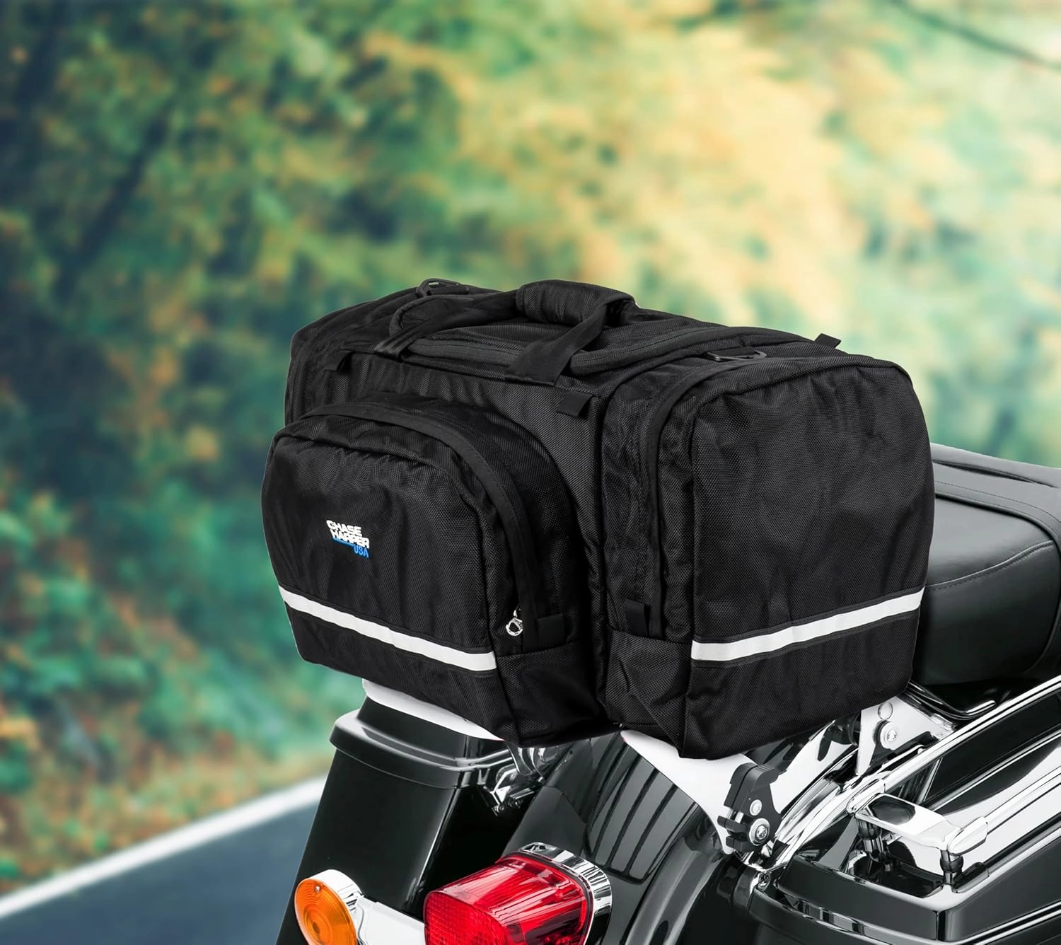 4650 Supersport Tail Trunk - 32.9 Liters - Water-Resistant, Tear-Resistant, Industrial Grade Ballistic Nylon - Strap Mount
