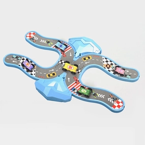 4 Small Gliding Track 3 IN 1 Play Set For Kids