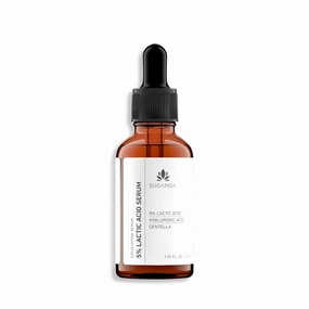 5% Lactic Acid Face Serum, AHA EXFOLIANT With HYALURONIC ACID AND GREEN TEA For GLOWING SKIN,REMOVES DEAD SKIN CELL, LIGHTENS,DARK SPOTS,CLEANSES PORES 30ml, for men & women, Cruelty free