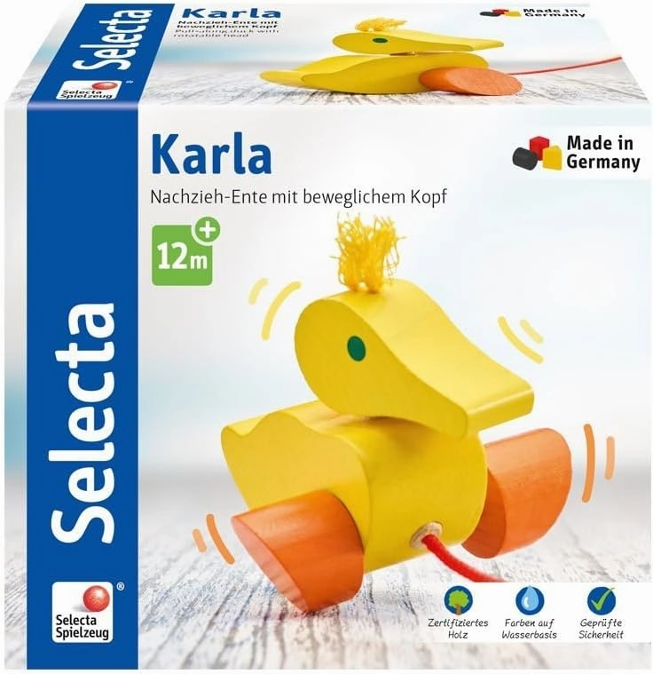 62001 Pull Down Duck Karla, 10 cm