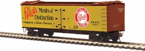 80-94053 HO R40-2 Wood Reefer, Roberts & Oake Meats #1007