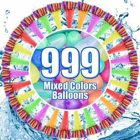 999 PCS Water Balloons for Adults,Quick Fill Water Balloons Fun Summer Splash Party Outdoor Backyard for Swimming Pool