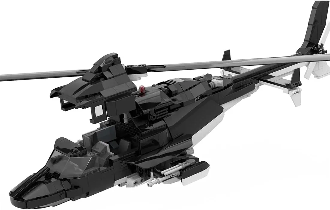 A-Wolf Helicopter Building Blocks and Construction Toy, Collectible Military-Themed Model to Build and Display, Great Gift for Military Fans (995PCS)