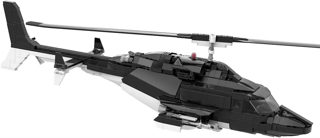 A-Wolf Helicopter Building Blocks and Construction Toy, Collectible Military-Themed Model to Build and Display, Great Gift for Military Fans (995PCS)