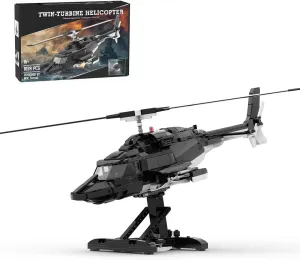 A-Wolf Helicopter Building Blocks and Construction Toy, Collectible Military-Themed Model to Build and Display, Great Gift for Military Fans (995PCS)
