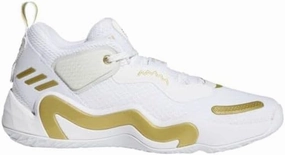 adidas D.O.N. Issue 3 Unisex White/Gold Size 8.5 Men 9.5 Women