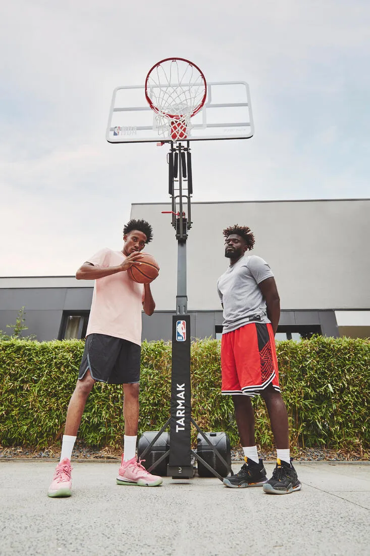 Adjustable (2.10m to 3.05m) Folding Basketball Hoop on Wheels B900 Box NBA