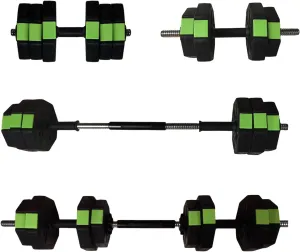 Adjustable Kettlebell Set,30LB/44LB Adjustable Dumbbell Set with Iron Handle,Octagon
