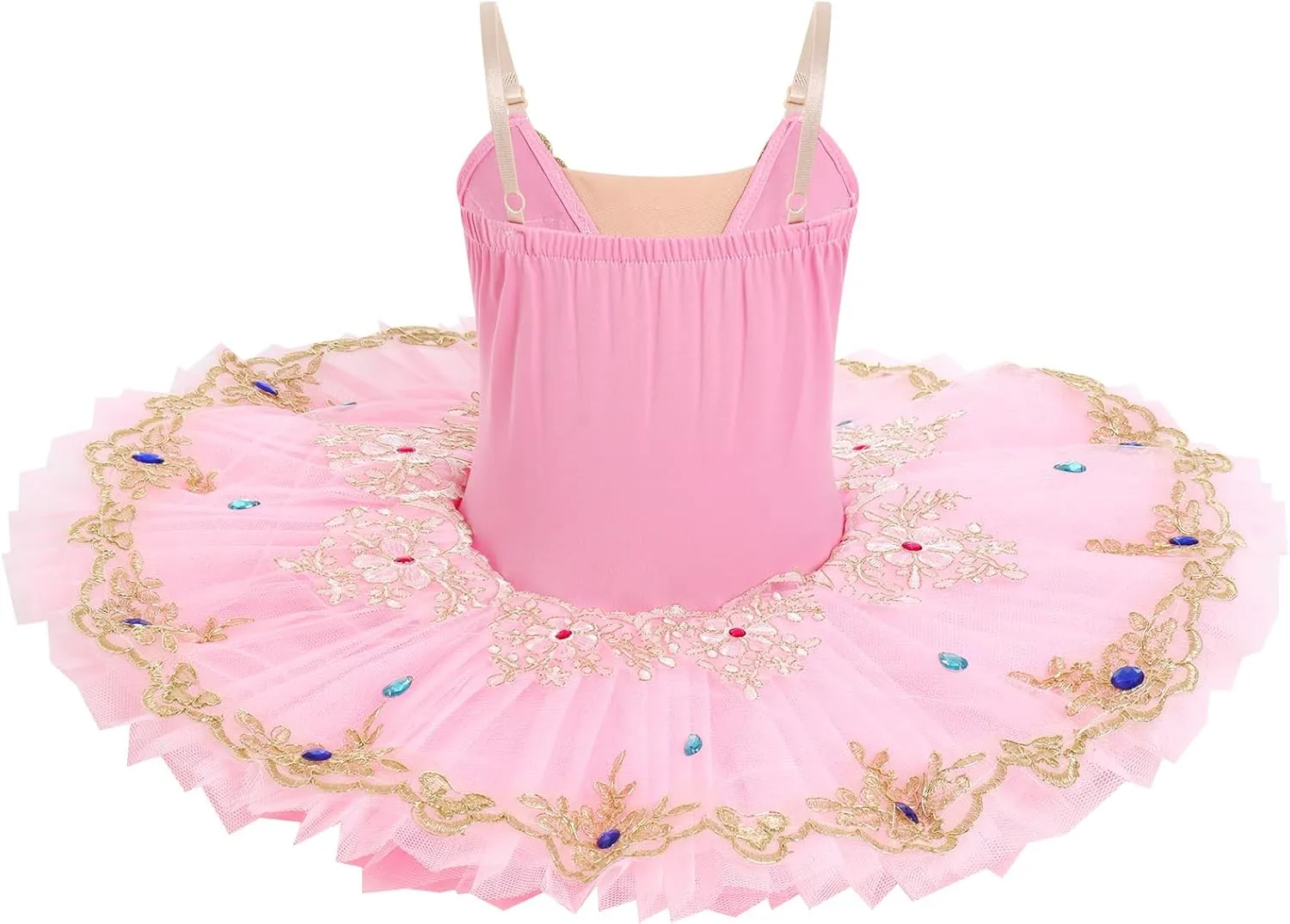 AFAVOM Girls Camisole Skirt Leotard Swan Lake Ballet Dance Outfit Sequin Platter Tutu Dress Ballerina Costume for Performance
