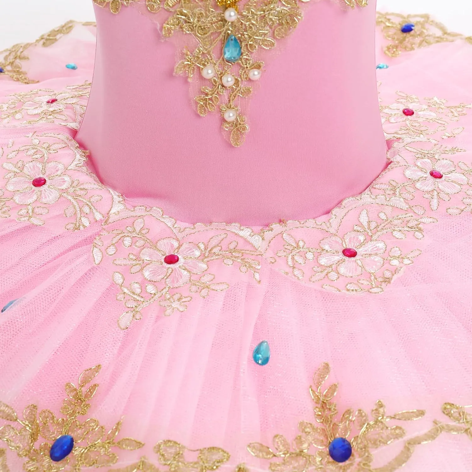 AFAVOM Girls Camisole Skirt Leotard Swan Lake Ballet Dance Outfit Sequin Platter Tutu Dress Ballerina Costume for Performance