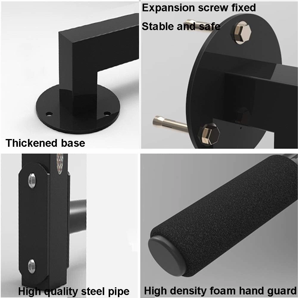 AGYH Wall-Mounted Horizontal Bar, Cross Beam, Boxing Sandbag Resistance Belt Suspension Equipment, Adjustable Handle Position, Load 200KG