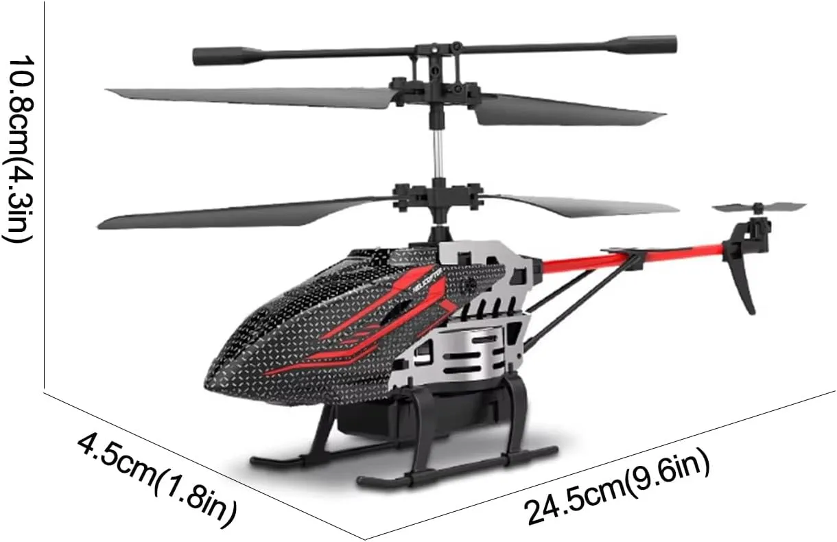 Alloy ABS 7 LED Colors RC Helicopter, Remote Control Helicopter for Kids 3.5CH Flying Aircraft Airplane Toy High Control Fixed Height USB Charging Mini Drone for Boys and Girls Ages 6 