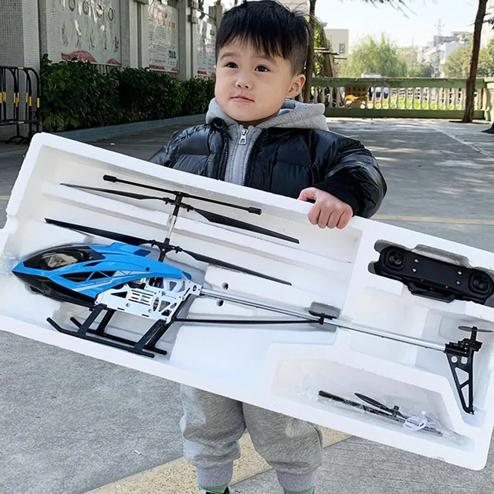 Alloy RC Helicopter 72cm Large Altitude Hold Electric Remote Control Airplane 2.4G 1-Key Take Off/Landing RC Aircraft Colorful Light for Kids Boys Girls Birthday Gift…