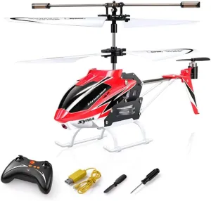 Alloy Remote Control Helicopter, One Key Take Off/Landing, RC Helicopter with Gyro, 3.5 Channel, 2.4GHz Aircraft Indoor Flying Toy Gifts for Boys Girls Beginners