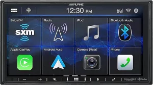 Alpine iLX-407 Shallow Chassis 7-Inch Multimedia Receiver with Apple Carplay and Android Auto