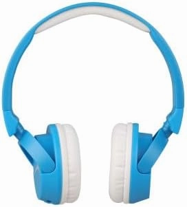 Altec Lansing Kid Safe 2-in-1 Bluetooth and Wired Headphones, Noise Cancelling, Volume Control, Wireless, Foldable Design (Blue)