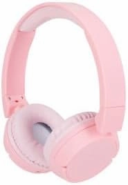 Altec Lansing Kid Safe 2-in-1 Bluetooth and Wired Headphones, Noise Cancelling, Volume Control, Wireless, Foldable Design (Pink)
