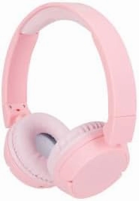 Altec Lansing Kid Safe 2-in-1 Bluetooth and Wired Headphones, Noise Cancelling, Volume Control, Wireless, Foldable Design (Pink)