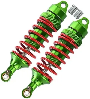 Aluminum Fron Or/Rear Adjustable Spring Dampers (85mm) with Aluminum Ball Ends For 1:10 Traxxas E-Revo Brushless/E-Revo VXL 2.0 / Revo/Revo 3.3-1Pr Set Green