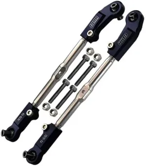 Aluminum   Stainless Steel Adjustable Front Steering Tie Rod for Arrma 1:8 KRATON 6S / RC Talion 6S / Outcast 6S / Electric Talion 6S / Notorious 6S / KRATON 6S V5 / Notorious 6S V5 - Black