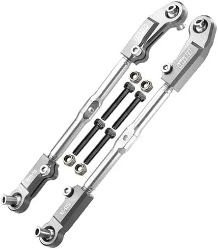 Aluminum   Stainless Steel Adjustable Front Steering Tie Rod for Arrma 1:8 KRATON 6S / RC Talion 6S / Outcast 6S / Electric Talion 6S / Notorious 6S / KRATON 6S V5 / Notorious 6S V5 - Silver