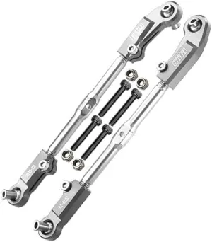 Aluminum   Stainless Steel Adjustable Front Steering Tie Rod for Arrma 1:8 KRATON 6S / RC Talion 6S / Outcast 6S / Electric Talion 6S / Notorious 6S / KRATON 6S V5 / Notorious 6S V5 - Silver