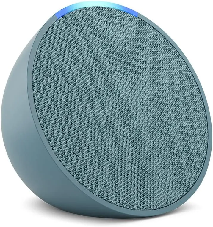Amazon Echo Pop (newest model), Our smallest Alexa speaker, Fits in any room, Midnight Teal