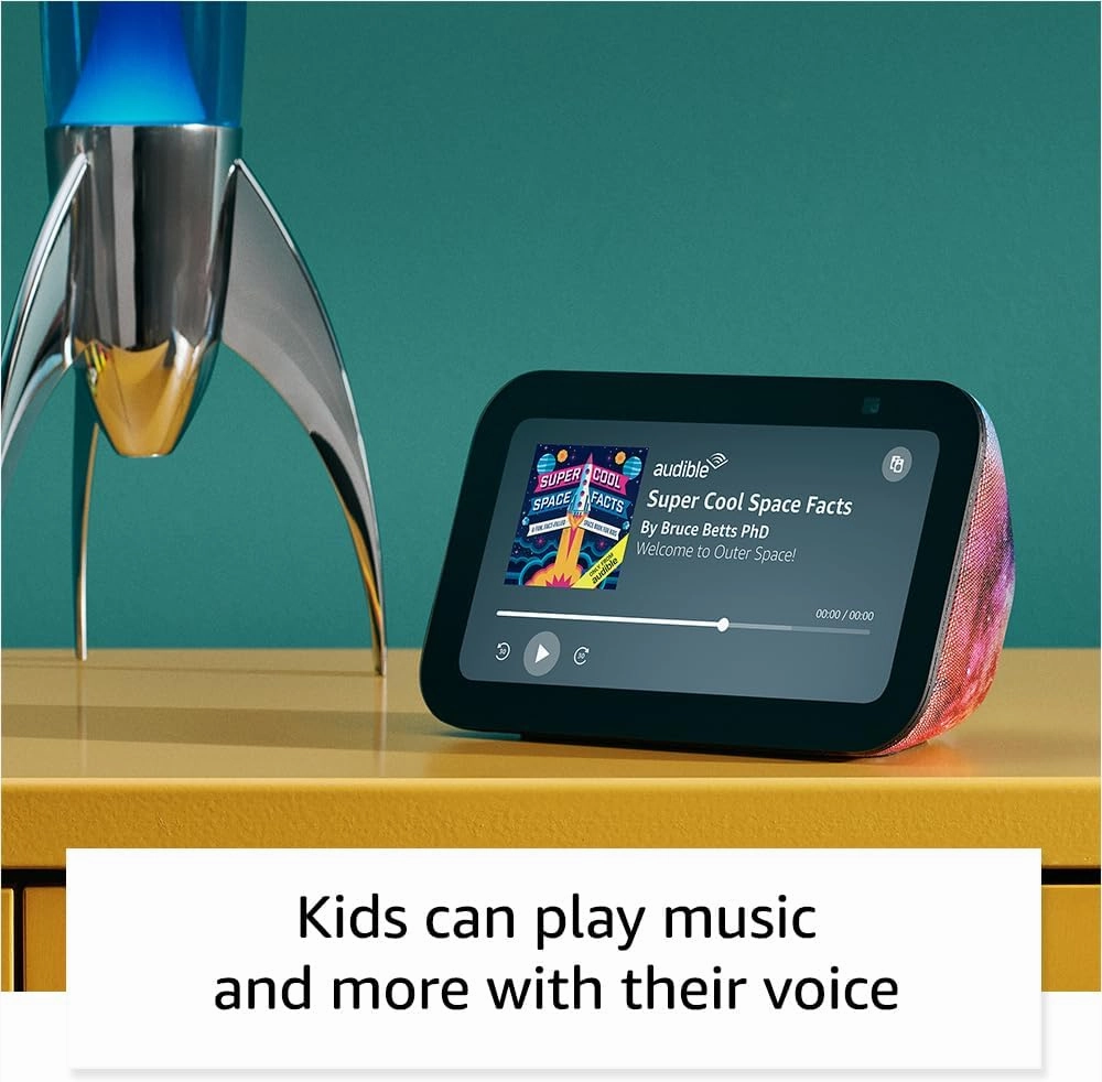 Amazon Echo Show 5 Kids (newest model), Designed for kids, with parental controls, Includes 1 year of Amazon Kids , Galaxy