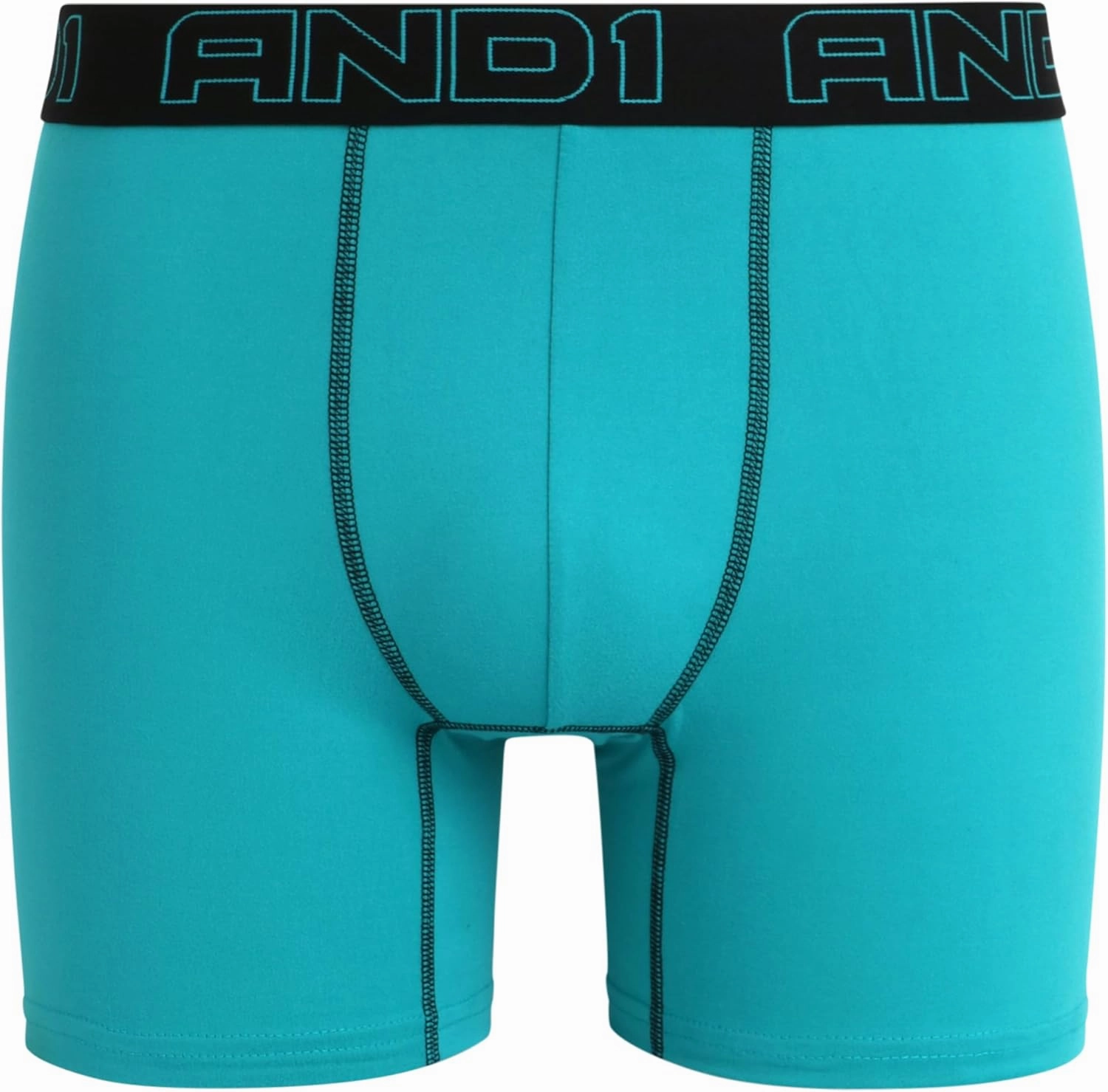 AND1 Men's Underwear Boxer Briefs - 12 Pack Sport Performance Compression Boxers for Men with Functional Fly Pouch (S-3XL)