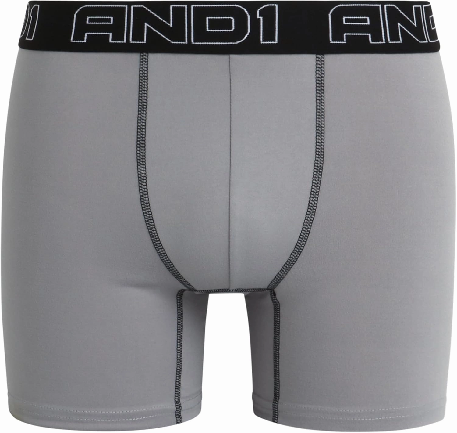 AND1 Men's Underwear Boxer Briefs - 12 Pack Sport Performance Compression Boxers for Men with Functional Fly Pouch (S-3XL)