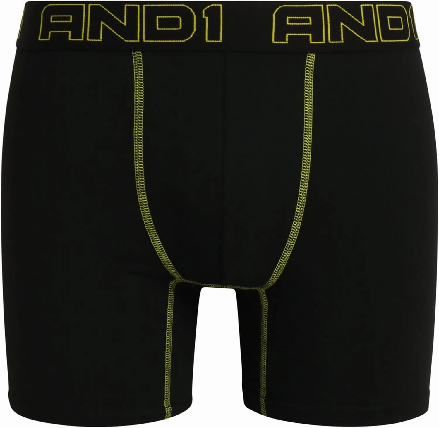 AND1 Men's Underwear Boxer Briefs - 12 Pack Sport Performance Compression Boxers for Men with Functional Fly Pouch (S-3XL)